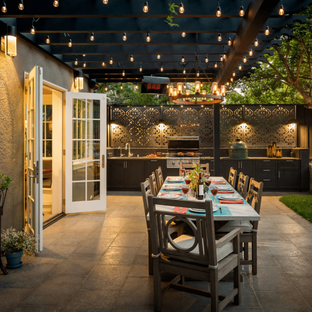 luxury outdoor patio houston