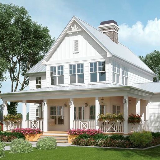 Gryphon-Builders-Houston-Texas-white-farmhouse-house-plan Houston Builder