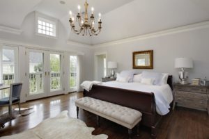 Houston Master Suite King Size Bed and Glass doors